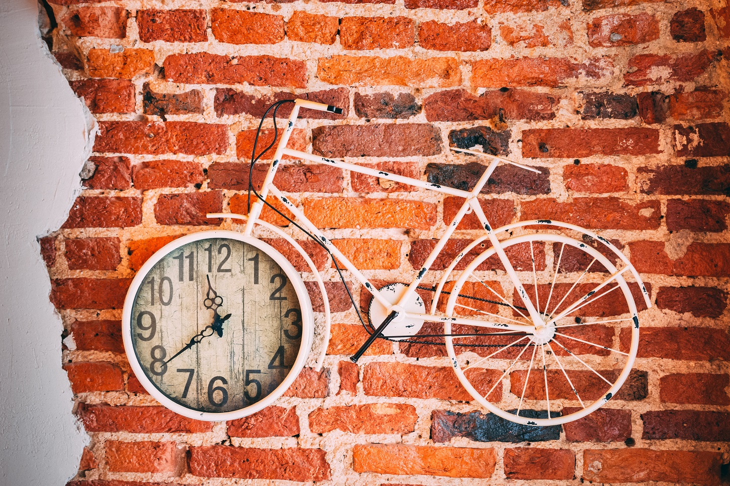 bicycle with clock art